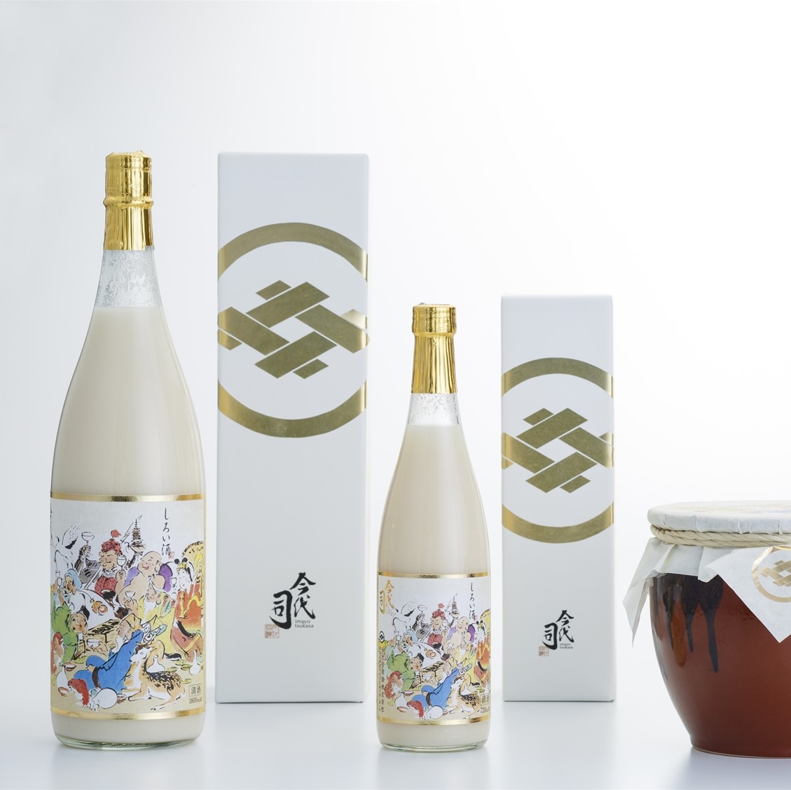 Umakuchi Ofuku good luck white sake pure rice brewing sake from the finest rice